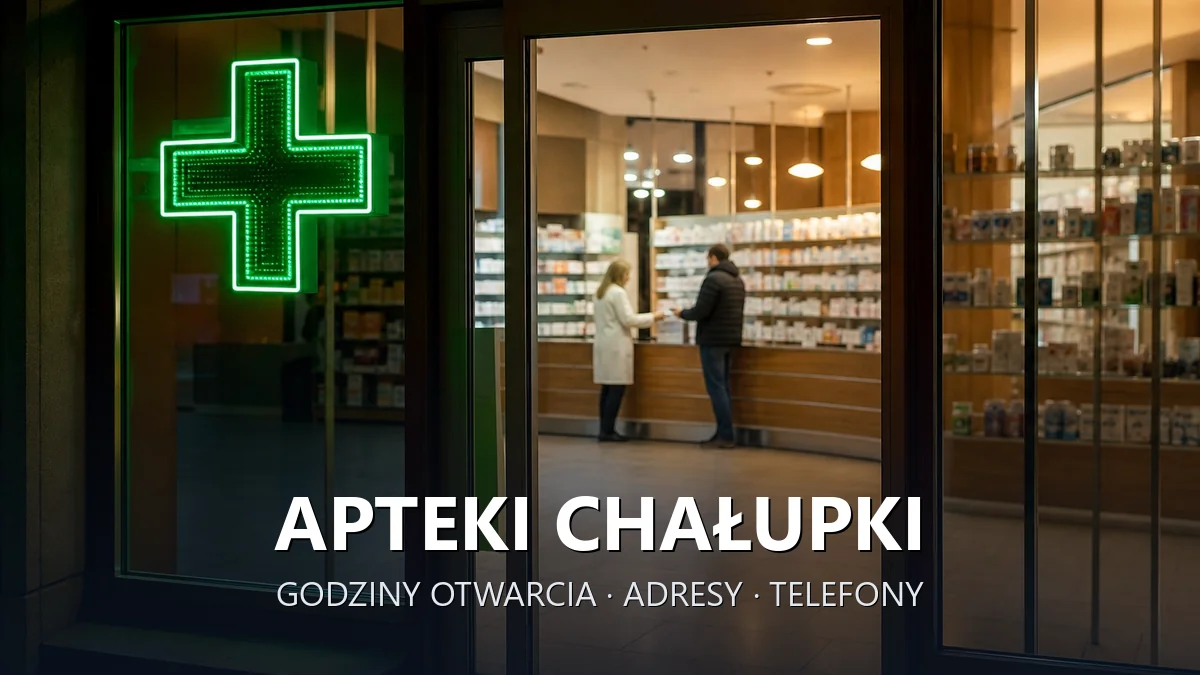 Apteki Chałupki, gmina Krzyżanowice, powiat raciborski - adresy, telefony, godziny otwarcia