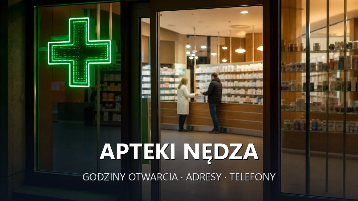 Apteki NĘDZA, powiat raciborski - adresy, telefony, godziny otwarcia