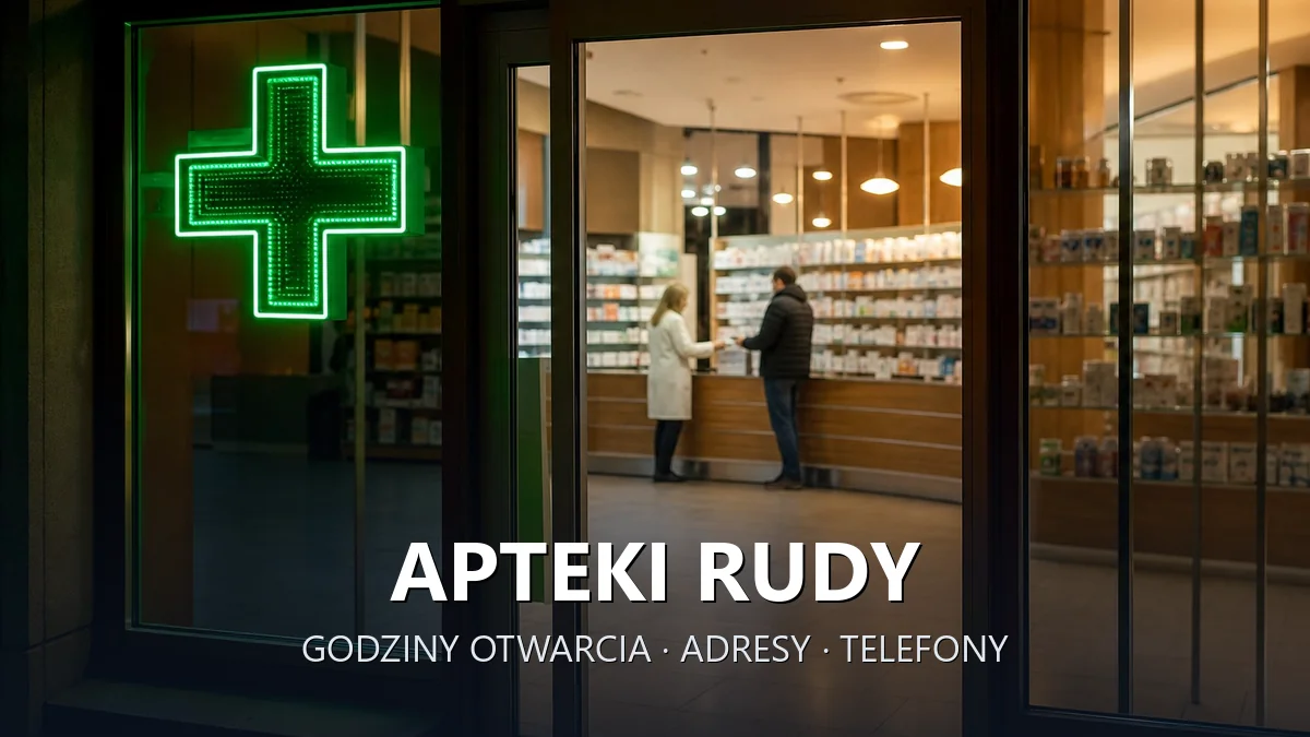 Apteki Rudy, gmina Kuźnia Raciborska, powiat raciborski - adresy, telefony, godziny otwarcia