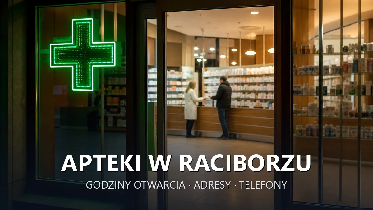 Apteki w Raciborzu - godziny otwarcia i dyżury