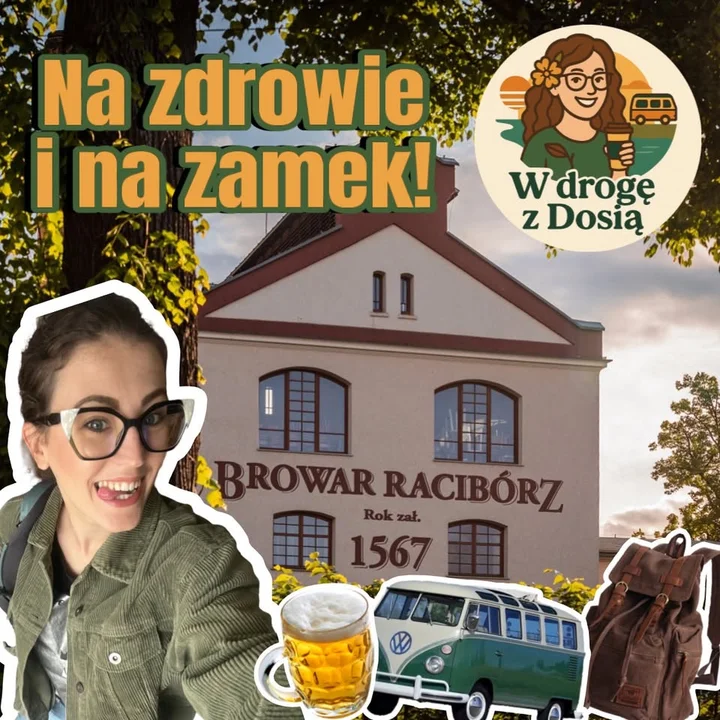 Obrazek przedstawia grafikę promocyjną wydarzenia Wycieczka do Raciborza: spacer, zamek i wizyta w browarze