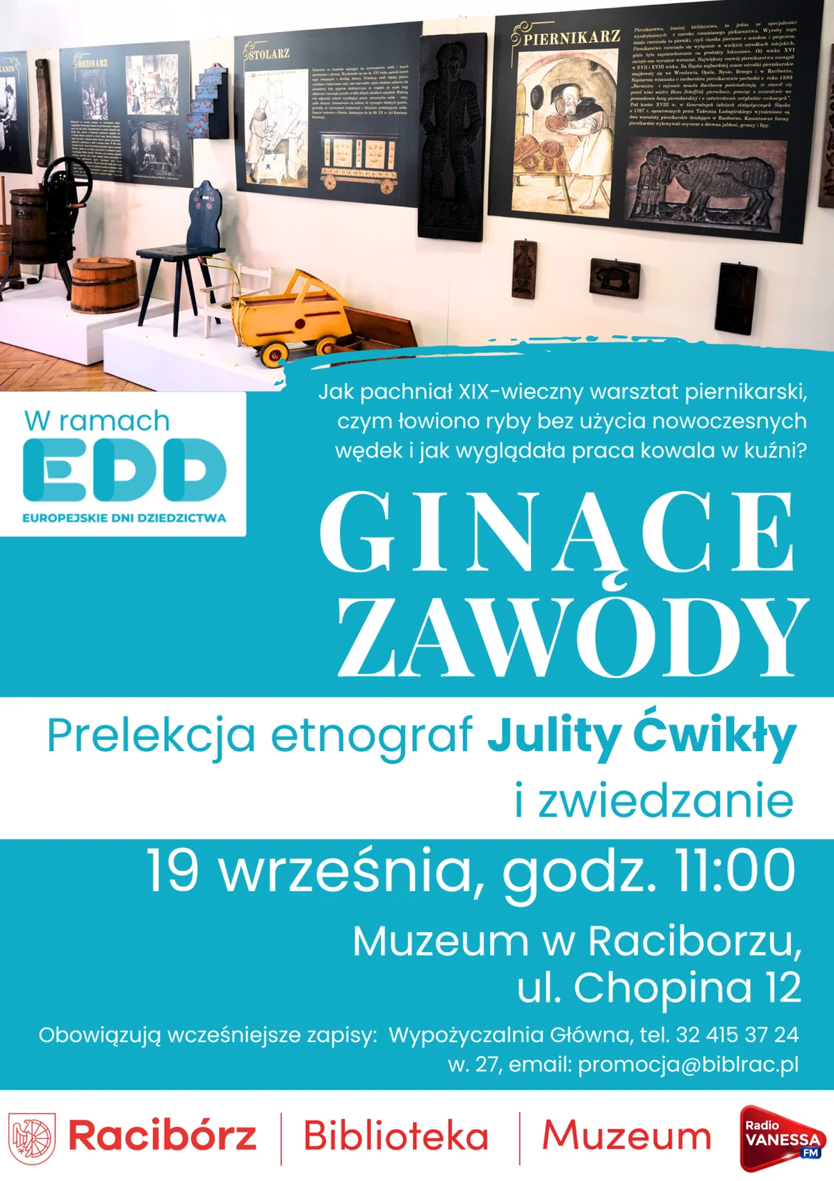 Grafika promocyjna wydarzenia Ginące zawody