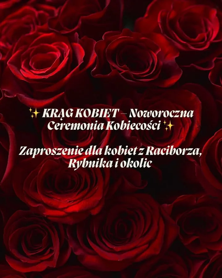 Grafika promocyjna wydarzenia Kobiecy Krąg mocy — noworoczne spotkanie z ceremonialnym kakao
