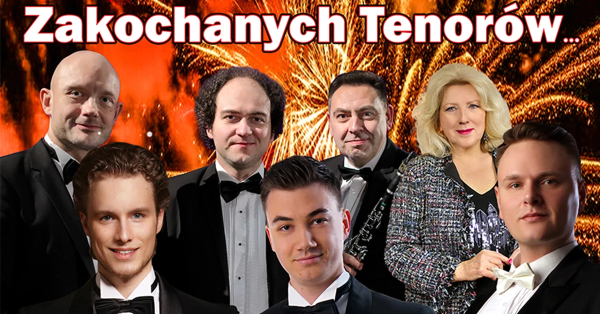 Grafika promocyjna wydarzenia Koncert operetkowy z udziałem tenorów w Raciborzu