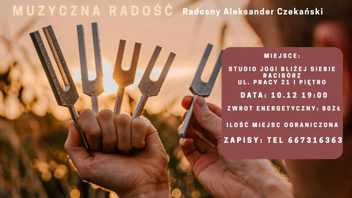 Grafika promocyjna wydarzenia Radosne melodie Racibórz — koncert relaksacyjny 10 grudnia 2025