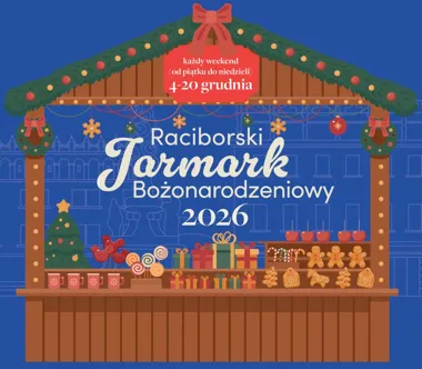Grafika promocyjna wydarzenia Jarmark Bożonarodzeniowy w Raciborzu