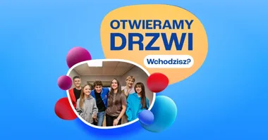 Grafika promocyjna wydarzenia Drzwi otwarte TEB Liceum i Technikum w Raciborzu
