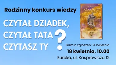 Grafika promocyjna wydarzenia Rodzinny konkurs wiedzy „Książę Kaspian” w Raciborzu
