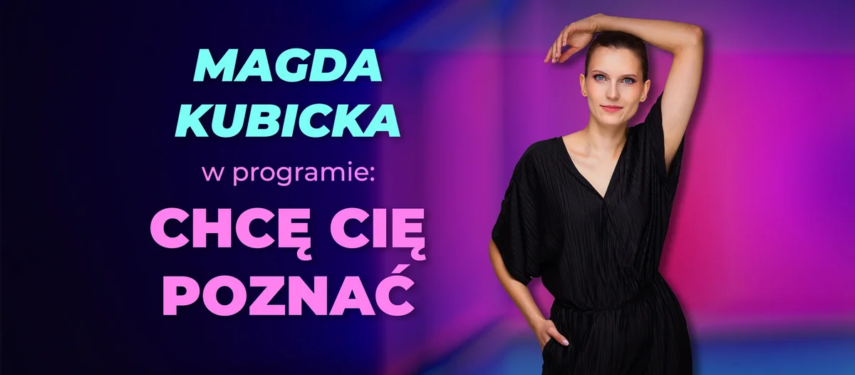 Grafika promocyjna wydarzenia Wieczór stand-up z Magdą Kubicką w Raciborzu