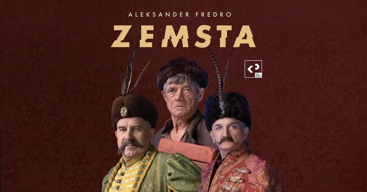 Grafika promocyjna wydarzenia „Zemsta” – Fredro w Raciborzu