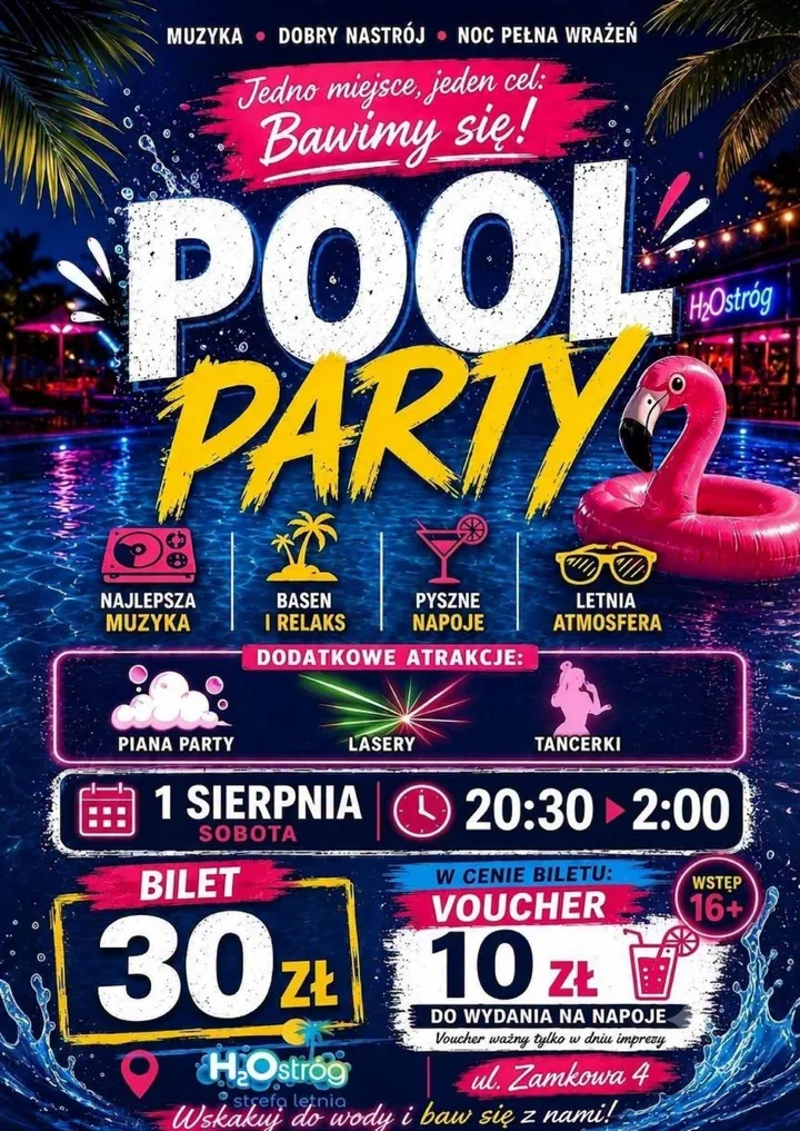 Cisza nocna w Raciborzu zostanie skrócona. Powodem Pool Party