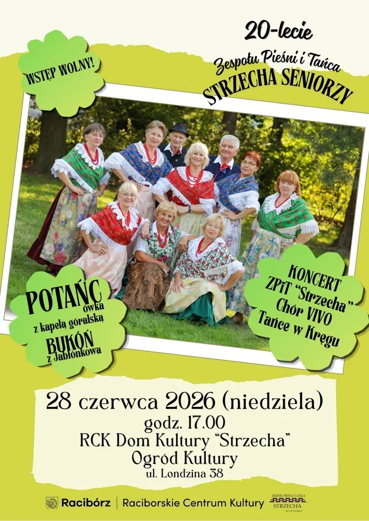 Strzecha Seniorzy świętują 20 lat. Po koncercie czeka taneczny finał