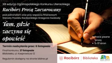 Konkurs literacki rozszerza granice. Opowieści mogą objąć cały powiat