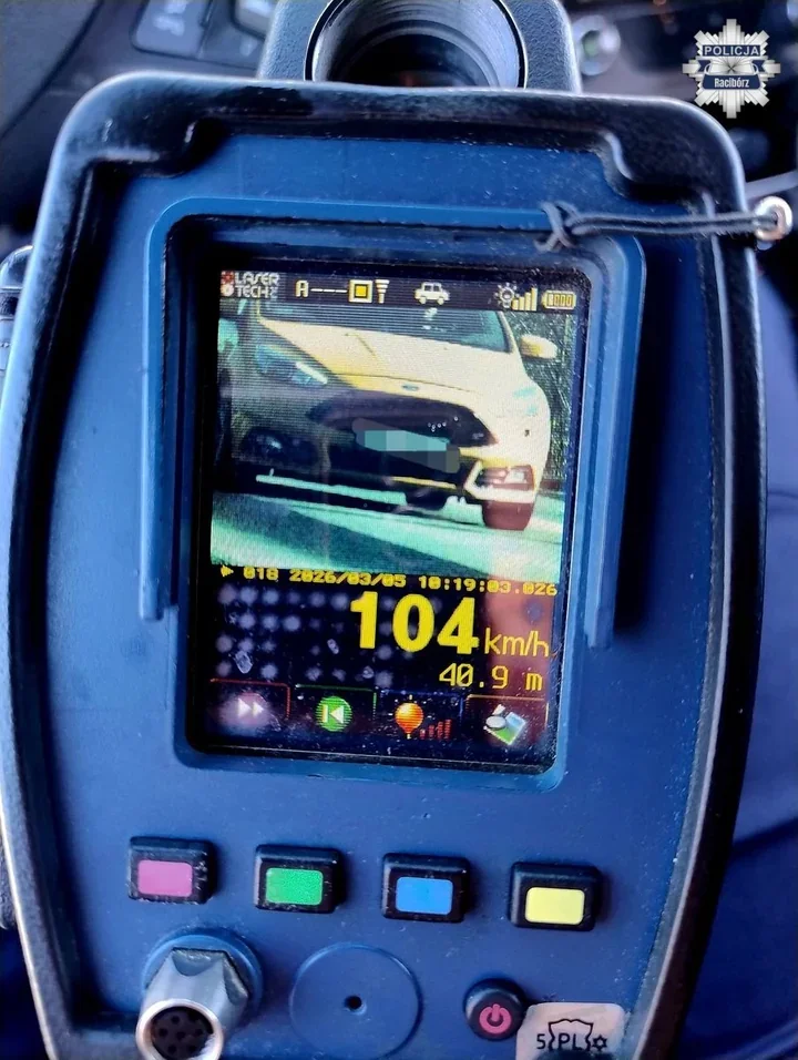 Był o krok od tragedii - jechał 104 km/h przez zabudowane Rzuchów