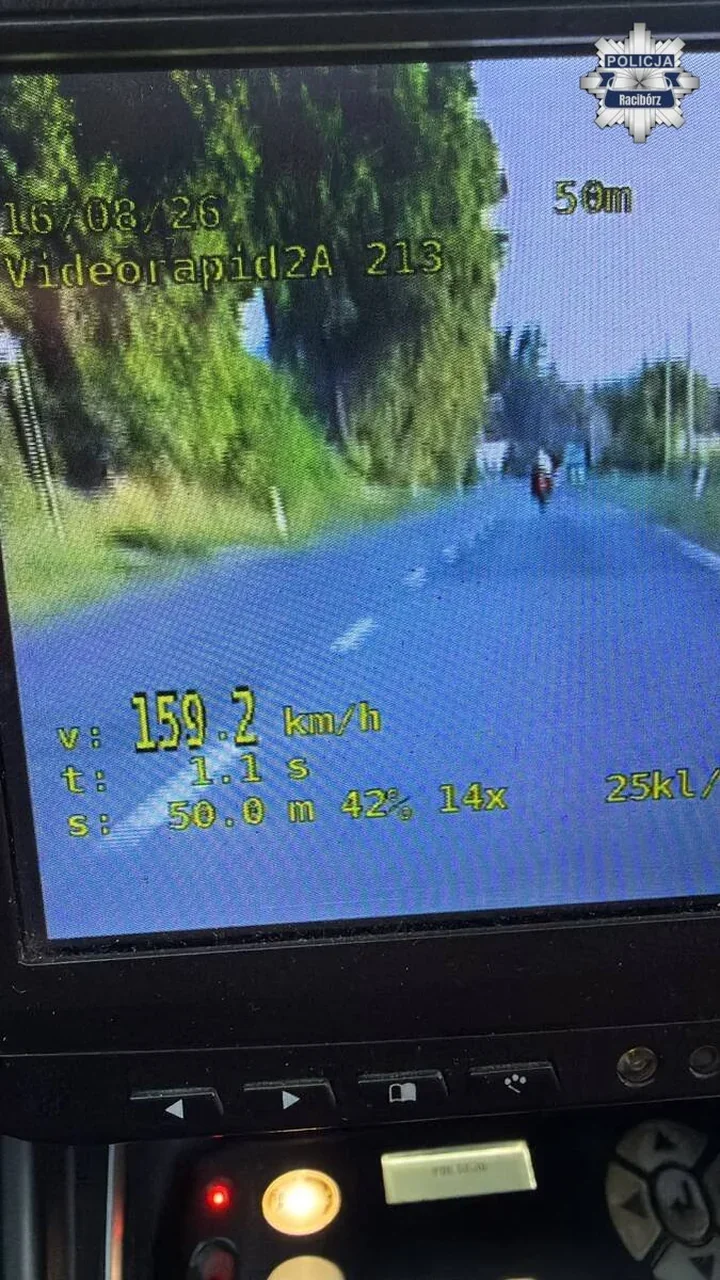 Dwóch motocyklistów pędziło przez Racibórz. Jeden jechał 159 km/h