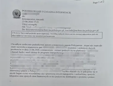 O włos od przejęcia ładunku - policja z Raciborza przerwała oszustwo