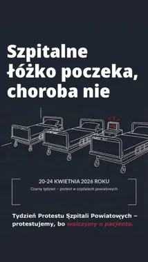 Czarny tydzień w szpitalach powiatowych pokazuje, jak blisko jest zapaść